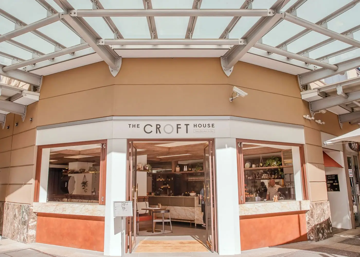 Croft House shopfront on the corner after the refurbishment